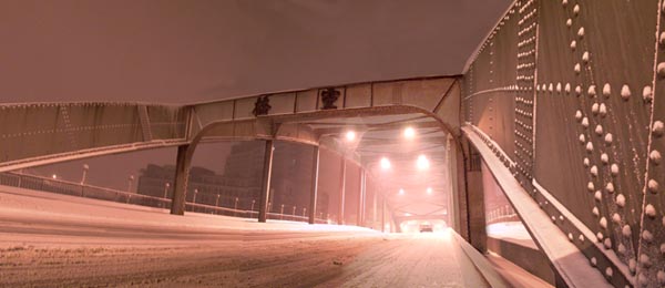 灵桥雪夜 摄影 极品巧克力