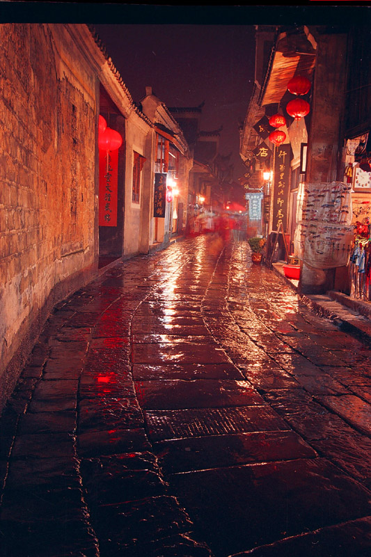 古镇雨夜 摄影 山峡挑夫