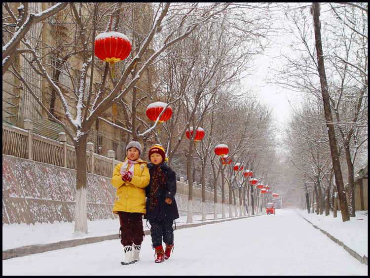 < 雪中情 > 摄影 梁国安