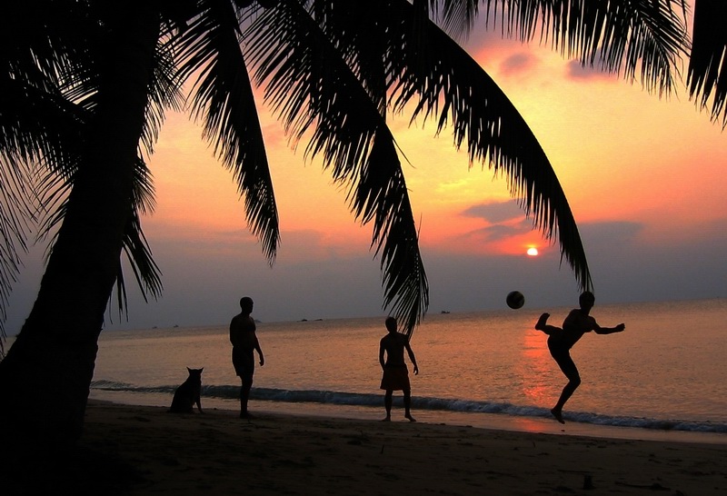 海滨夕阳 摄影 杜秋