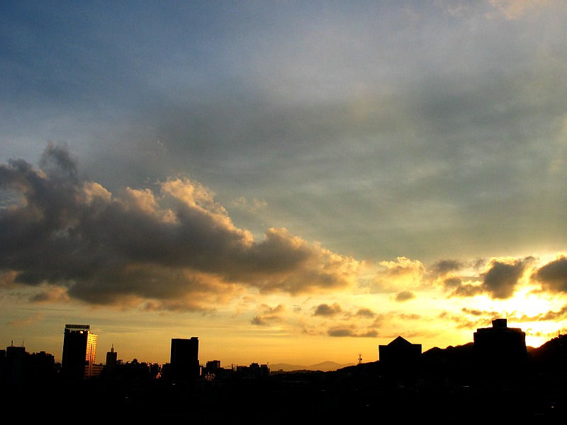 城市夕照 摄影 天地一飞人