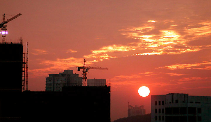 夕阳 摄影 九头鸟