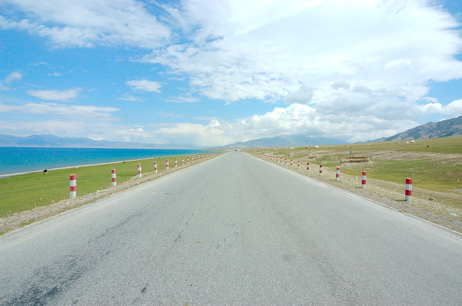 公路，草原，天空 摄影 l981158