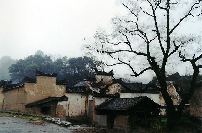 烟雨山村 摄影 天冷