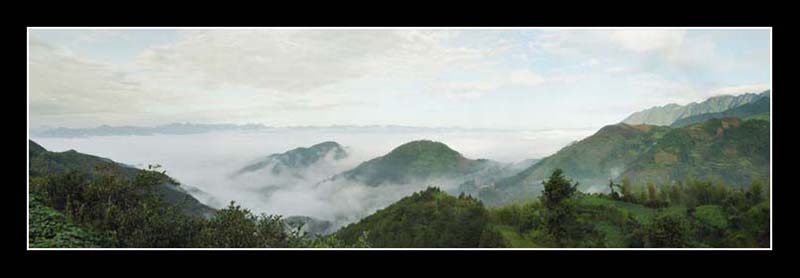 高山.白云.彩虹 摄影 山风