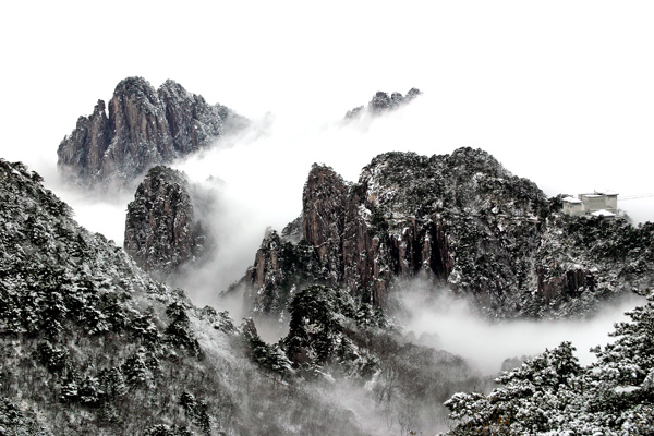 雪过千峰泼墨浓 摄影 新安老马