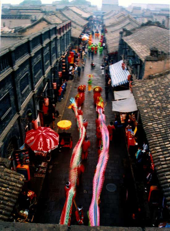 平遥街景 摄影 暴雨夹击泥沙