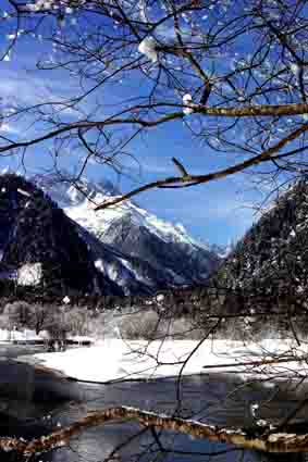 四川毕棚沟雪景 摄影 日出印象