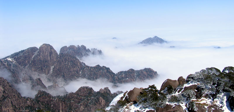 风景如画（黄山云海之五） 摄影 丁波