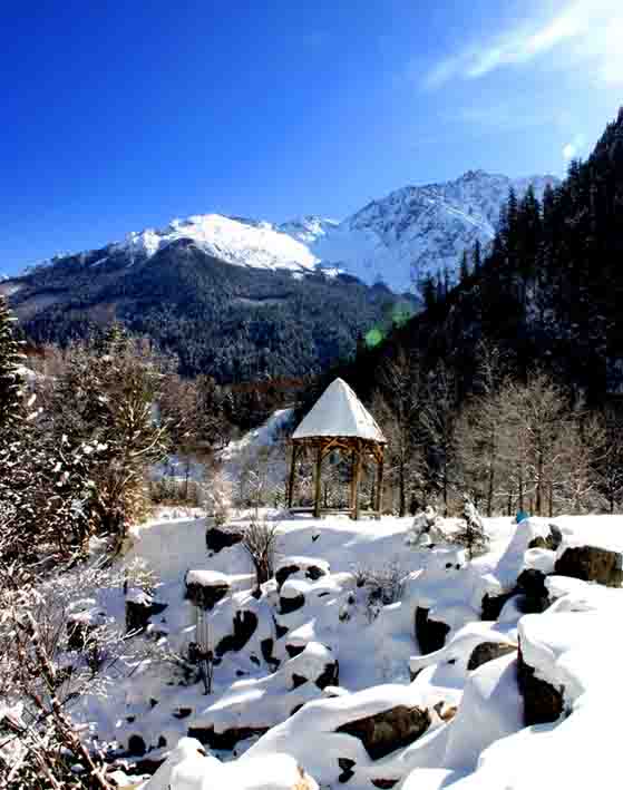 毕棚沟雪景 摄影 日出印象