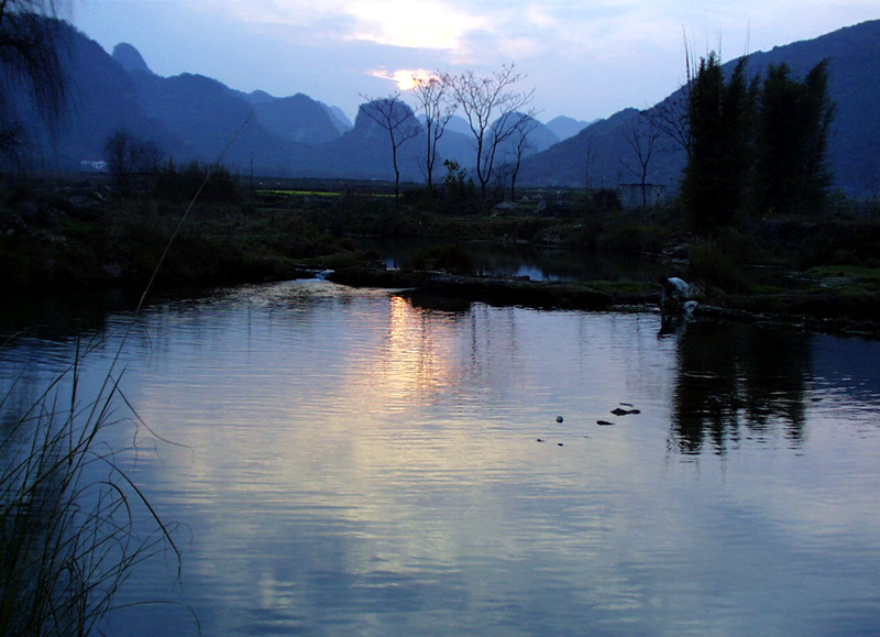 夕阳西下 摄影 无晴