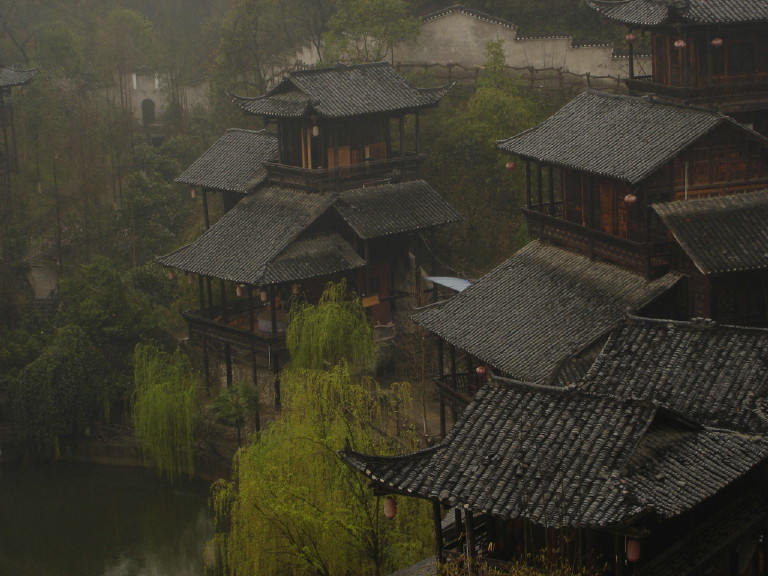 烟雨锁重楼 摄影 柯闲客