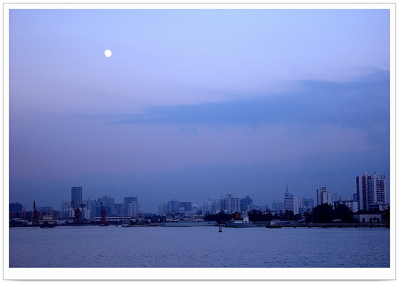 夜幕降临前的海港 摄影 英雄本色