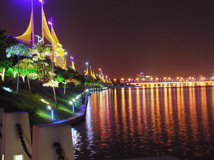 夜景 摄影 海风轻吹