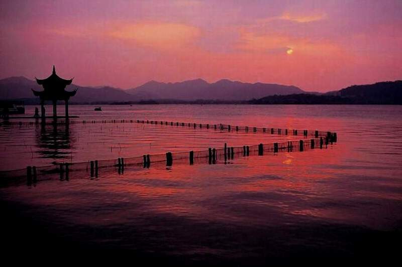 夕照西湖 摄影 华阳居士