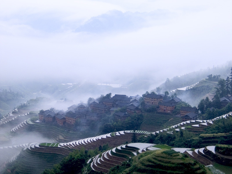 《雨雾金坑》 摄影 老宜山