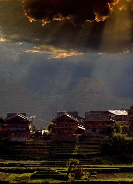 夕照山乡 摄影 花影