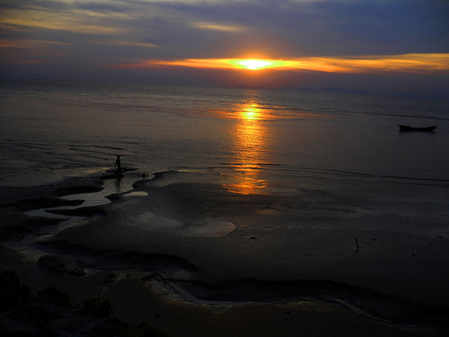 海边夕照图之三 摄影 xie