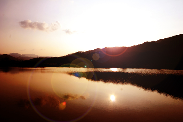 夕阳照镜 摄影 居园