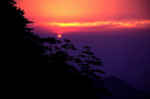 黄山夕照 摄影 业余爱好者