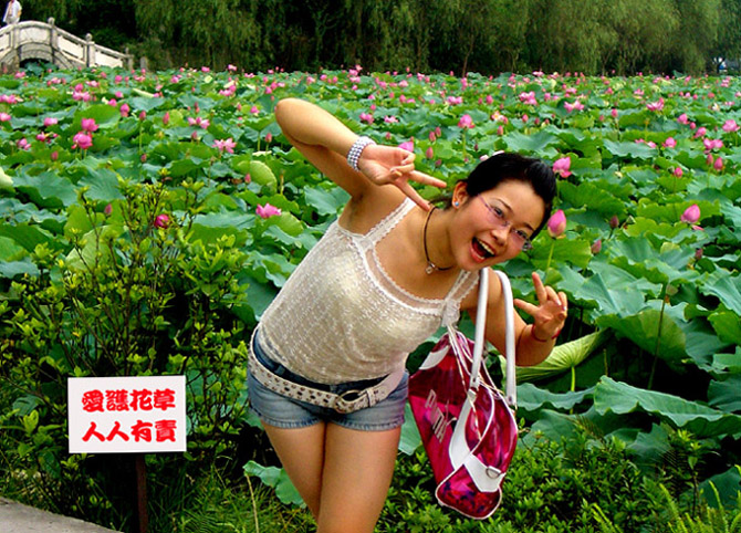 阳光女孩. 摄影 景萍