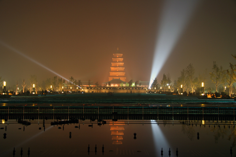 大雁塔夜景 摄影 山夫zzh