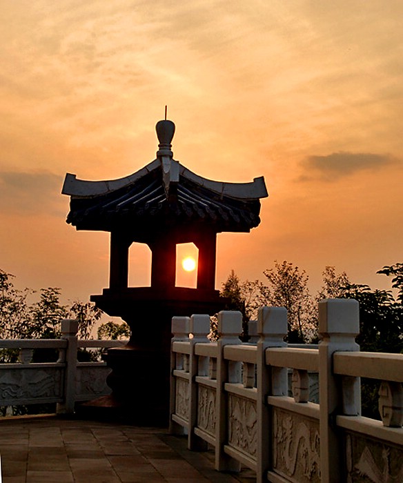 西山日落 摄影 风光在险峰