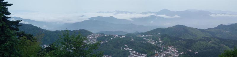 九华山上远眺 摄影 太白遗风