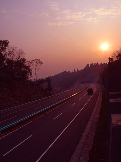 夕阳公路 摄影 X光