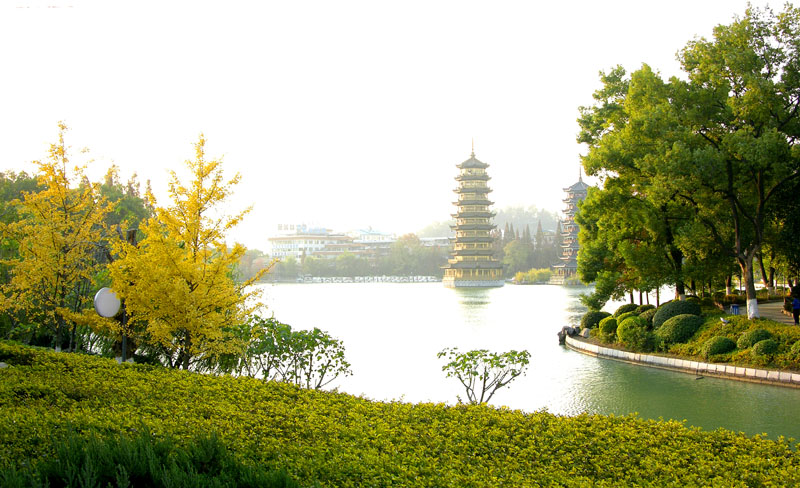 杉湖小景 摄影 石山人