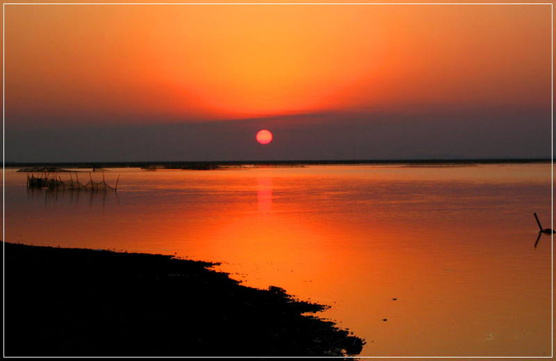 鄱湖夕照 摄影 渐渐石