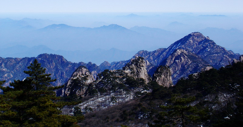 黄山风光 摄影 背靠背