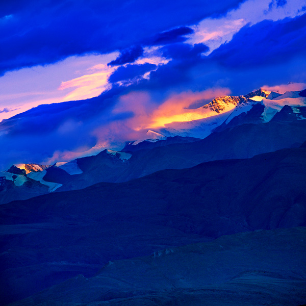 雪山=余辉 摄影 chenchaojing