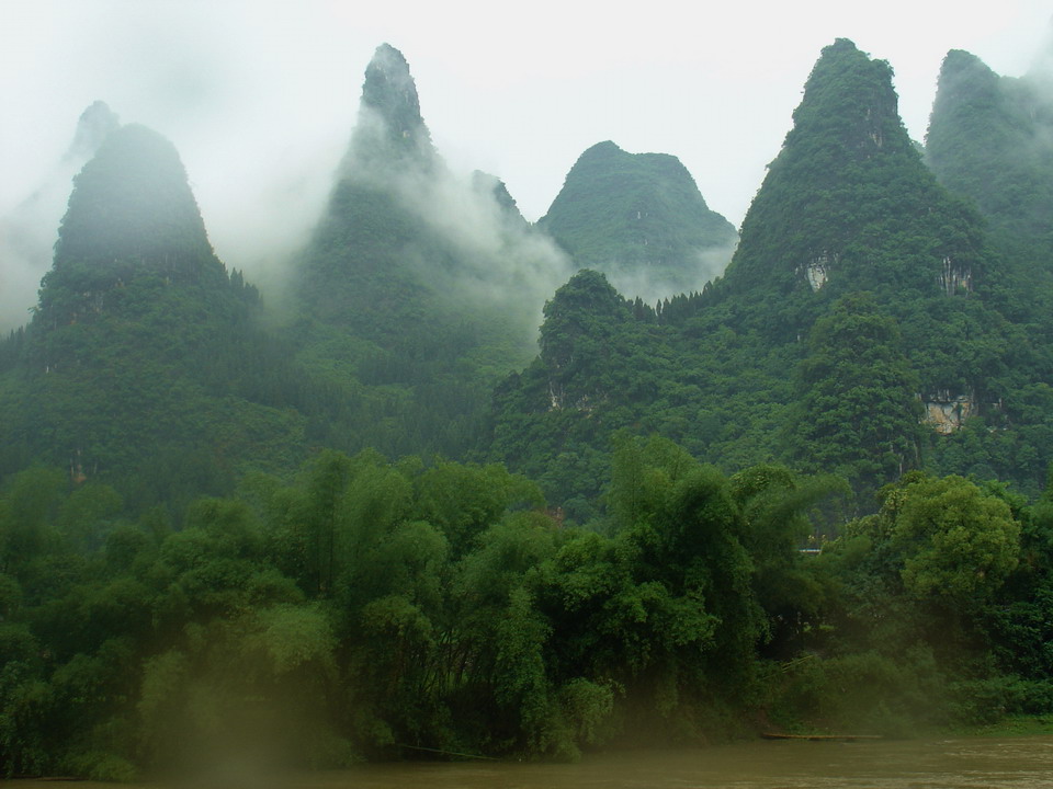 雨中漓江 摄影 海老法