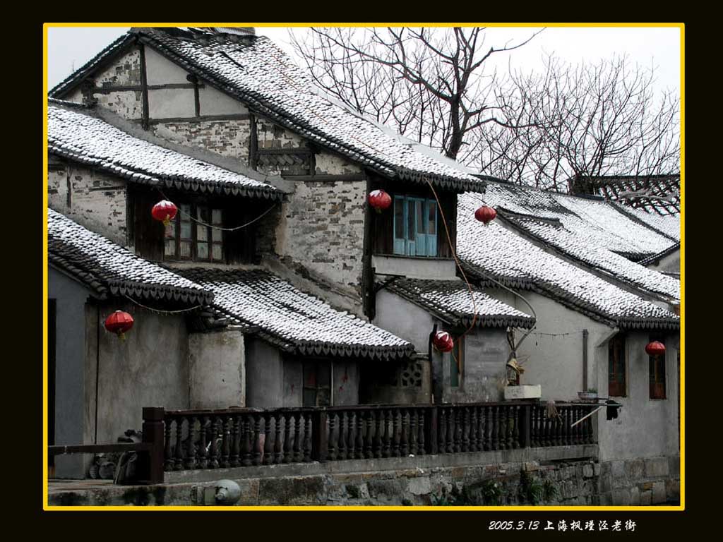 枫泾古镇雪景 摄影 苏小舟