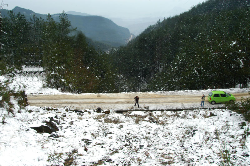 雪中摄影人 摄影 三峡摄迷