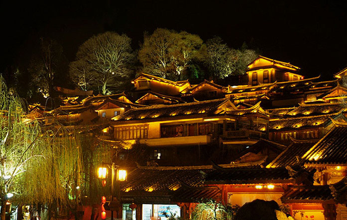 夜雨古镇(二) 摄影 红叶枫树林