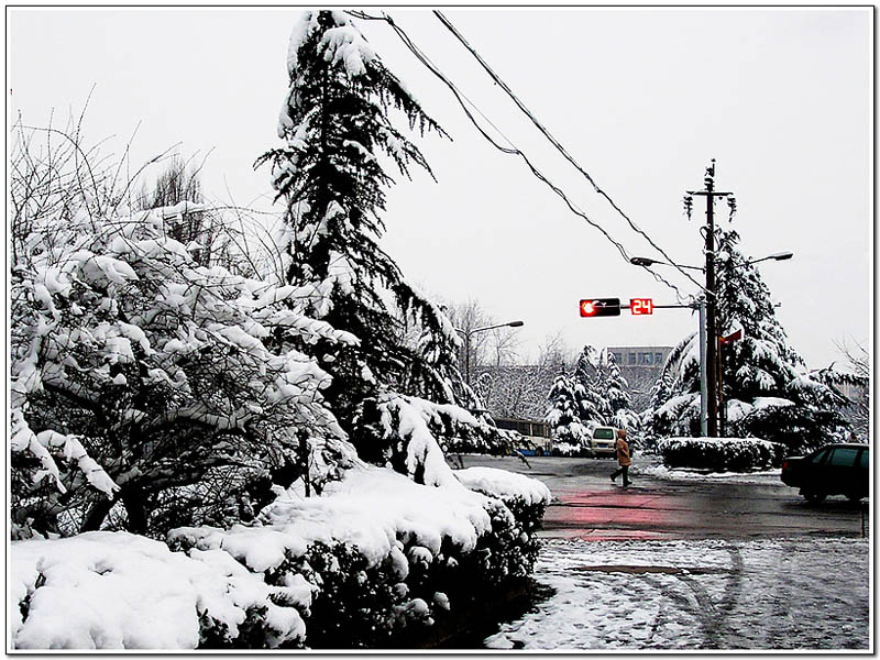 黄昏雪景 摄影 晋风