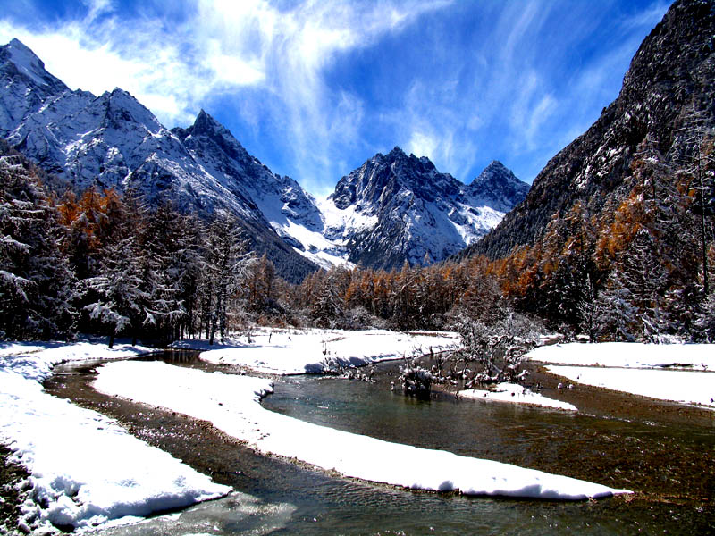 毕棚沟雪景 摄影 朦朦诗雨