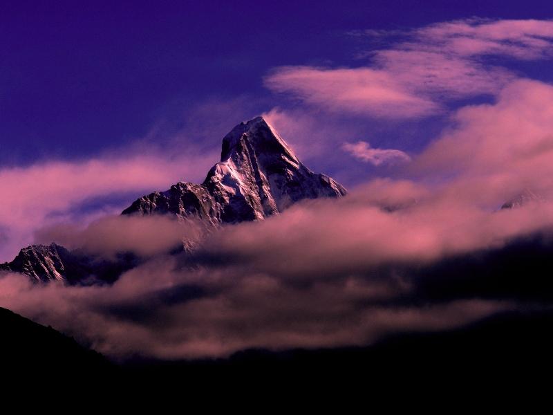 雾锁雪山 摄影 旅游