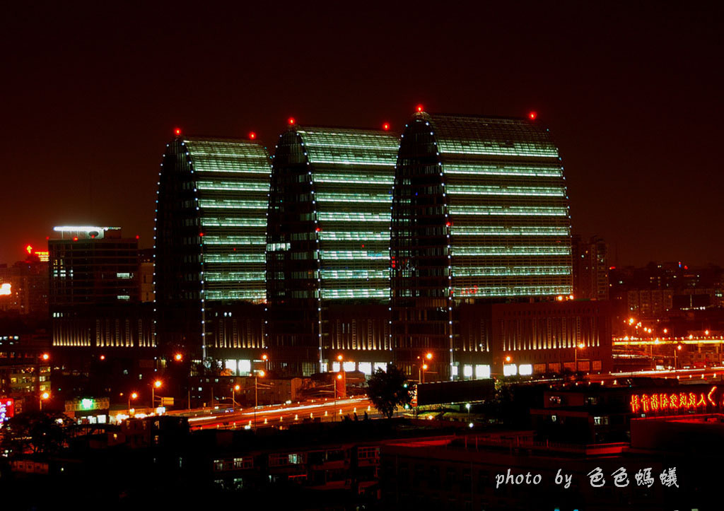 西环广场夜景 摄影 色色蚂蚁