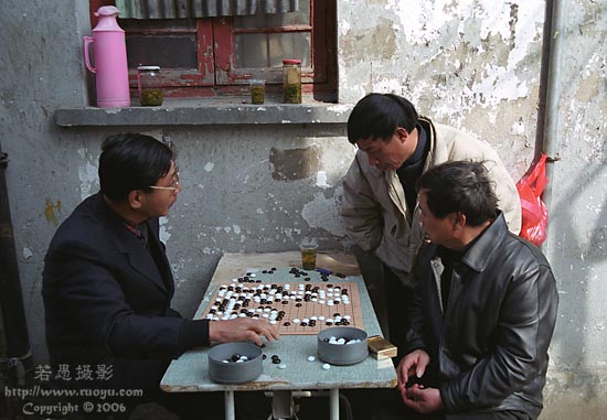 老街棋迷 摄影 若愚