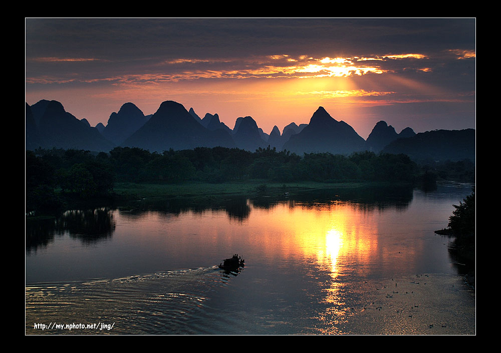 夕阳入画 摄影 静子