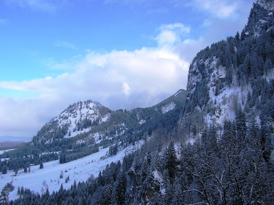 德国20--新天鹅城堡--雪景18--阿尔卑斯山 摄影 玉洁冰清