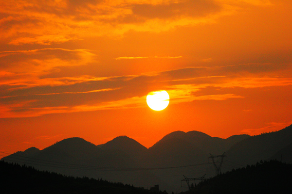 夕阳 摄影 巴蜀