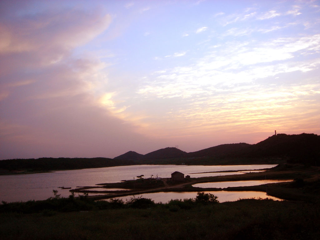 夕照泉山湖 摄影 南山里