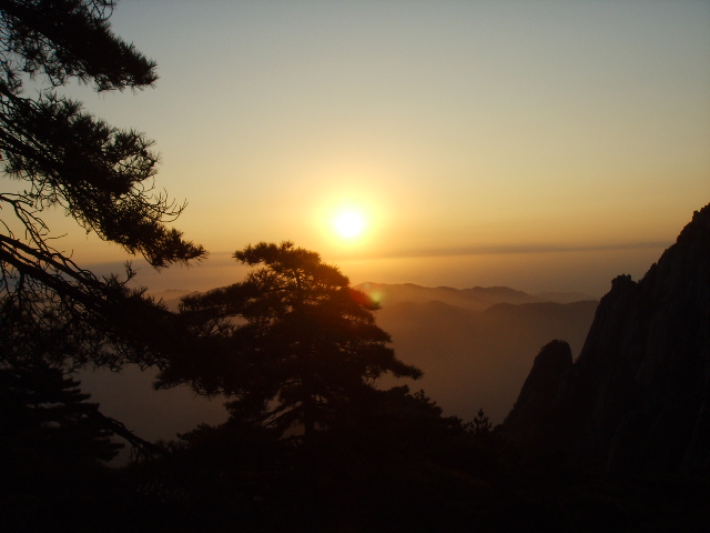 黄山早晨 摄影 蓝雨丝