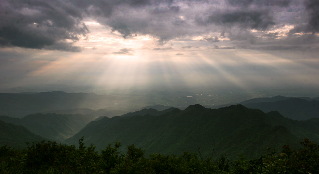 回龙山霞光 摄影 caoxiaoqing