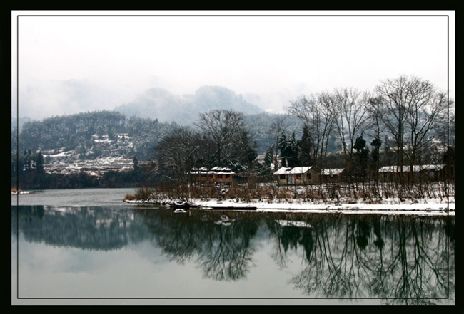 农庄雪景 摄影 明泉