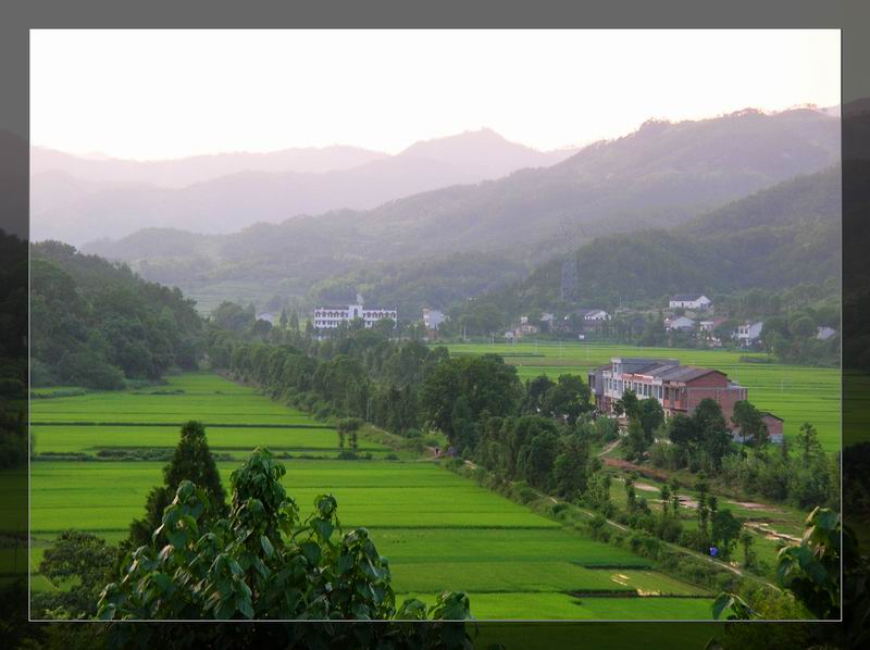 小村夕晖 摄影 采菊东篱